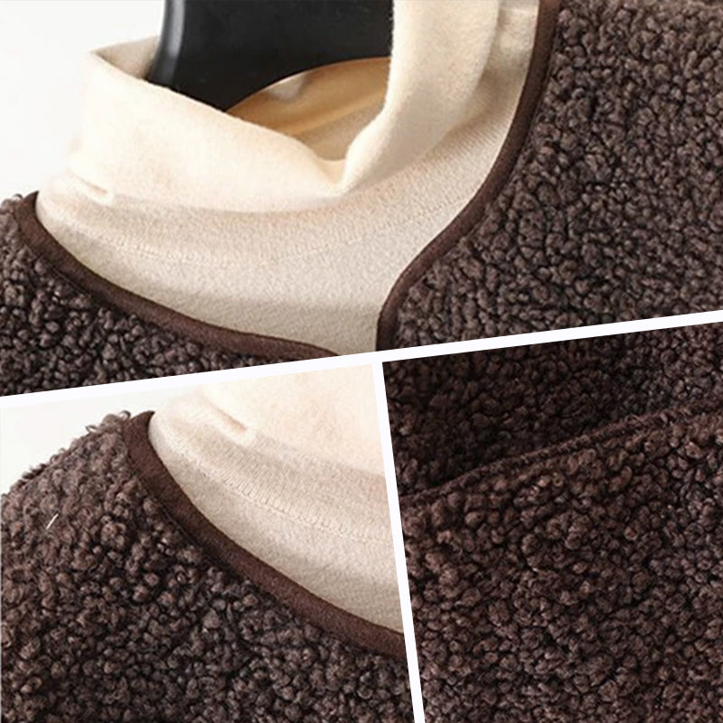 Tymiane® | Chaleco informal con capas de sherpa