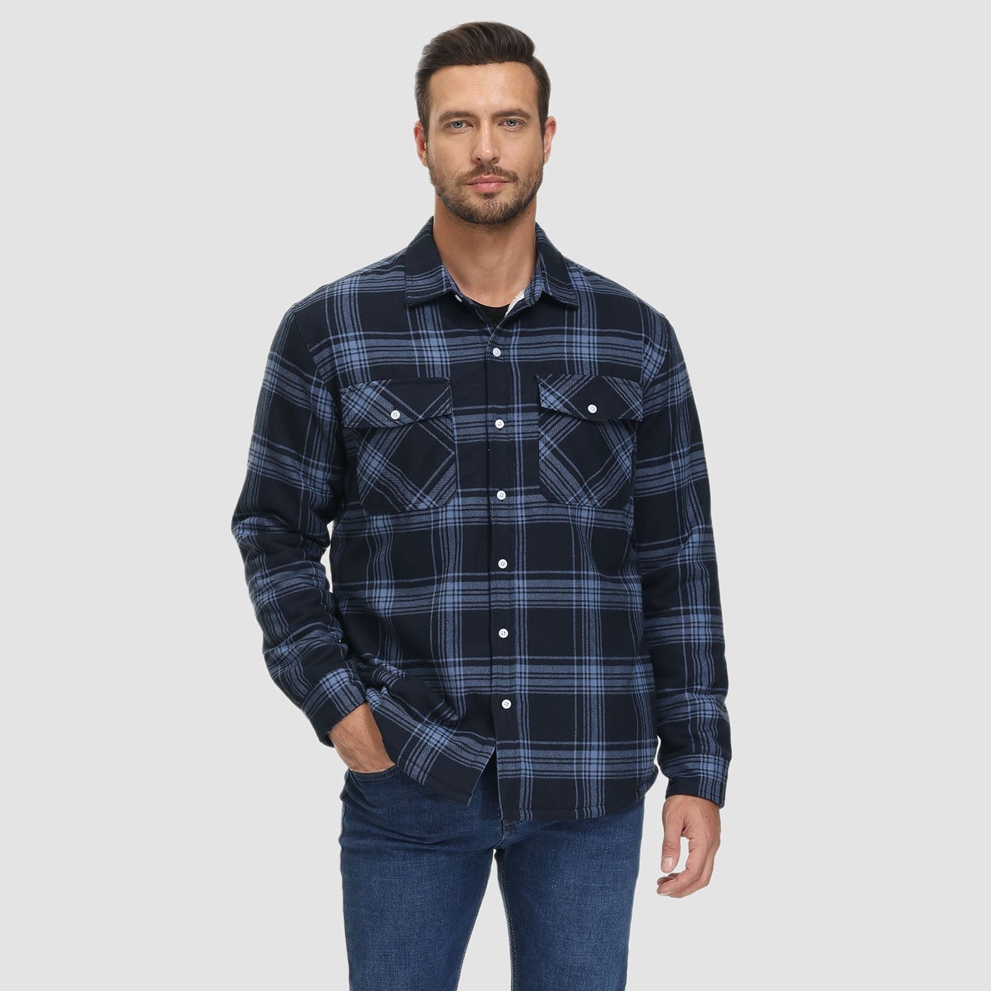 Emiliano – Camisa Polar Sherpa Para Hombre