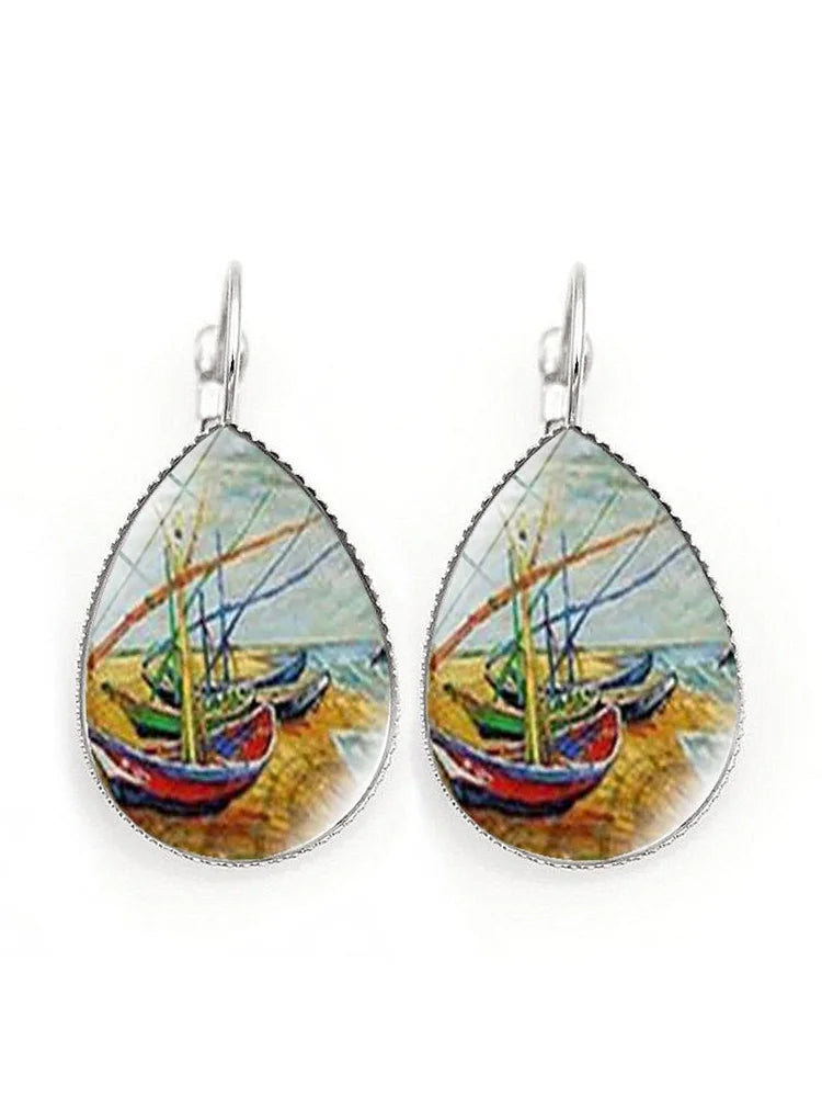 Pendientes de la serie Vincent Art Vintage