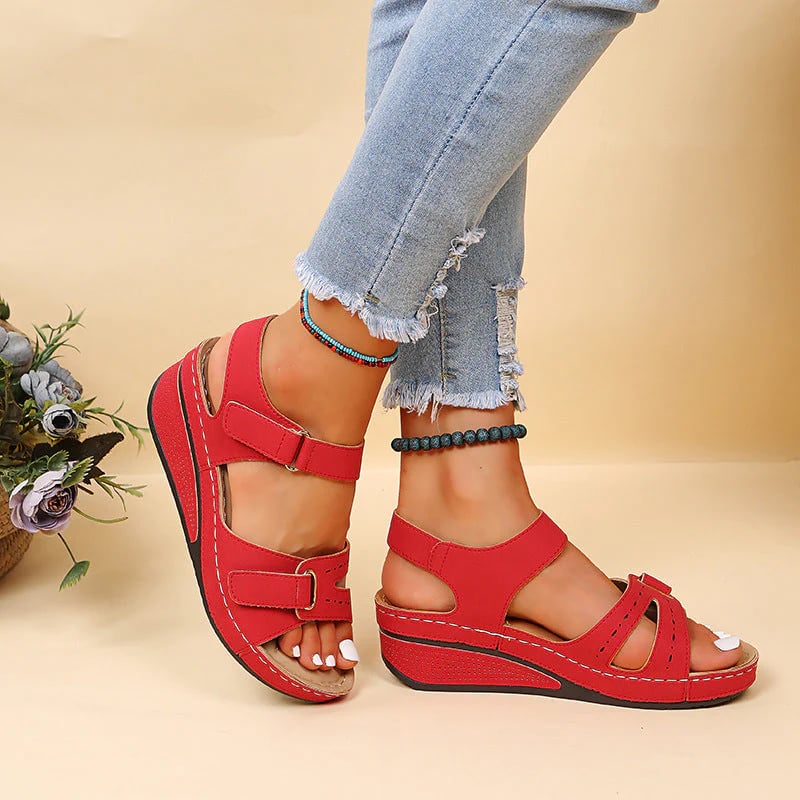 Chloe - Sandalias romanas de mujer con cierre de velcro