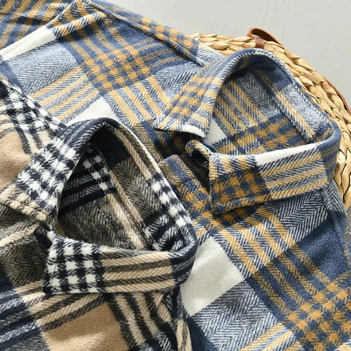 Einar™- Vinzéncio Vichy-Camisa de Franela