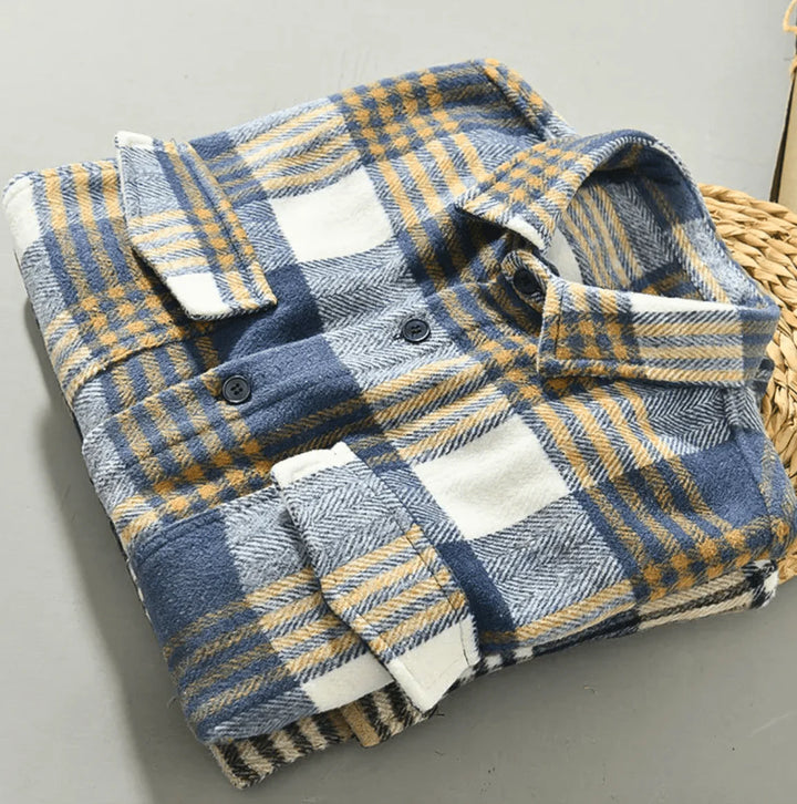 Einar™- Vinzéncio Vichy-Camisa de Franela