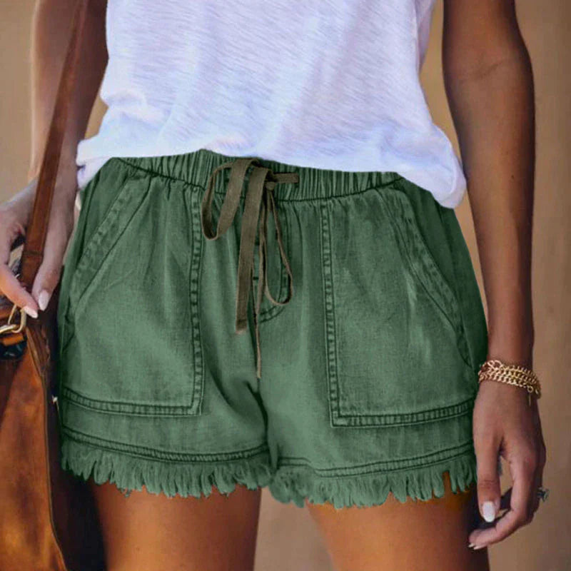 LAURA® | Shorts de mezclilla de cintura alta