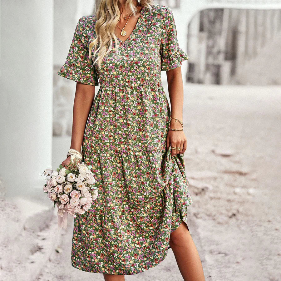 EMERY - Vestido midi de flores