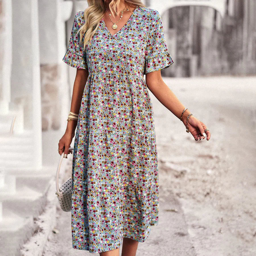 EMERY - Vestido midi de flores