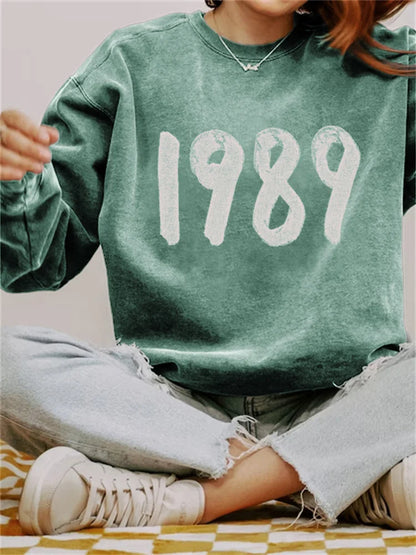 Sudadera Vintage Washed 1989