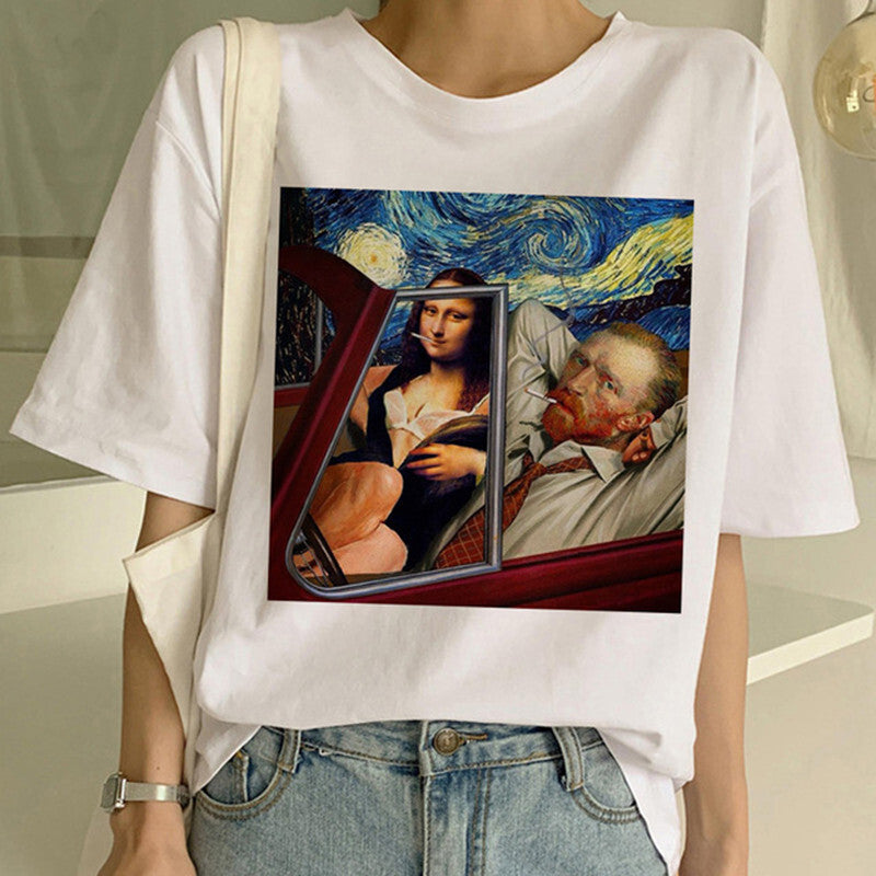 Camiseta con estampado de Van Gogh