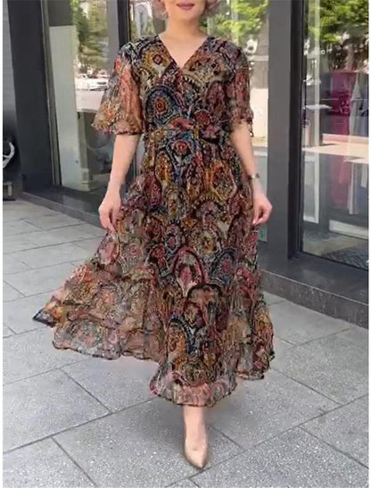 Vestido casual de gasa para mujer